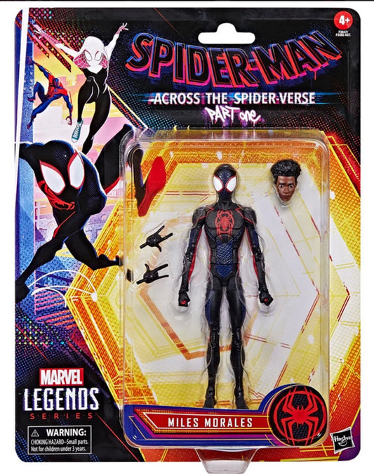 Spider-Man Across The Spider-Verse Marvel Legends Miles Morales 6-Inch Action Figure: